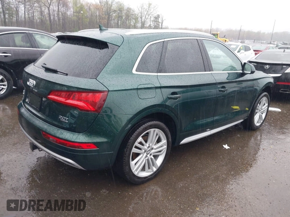 2018 Audi Q5 Premium Plus with VIN WA1BNAFY2J2232886, listed as a IAAI auction lot 41953018 with 30,096 mi miles. Bid and sale history available at carsss.com. Image 4.
