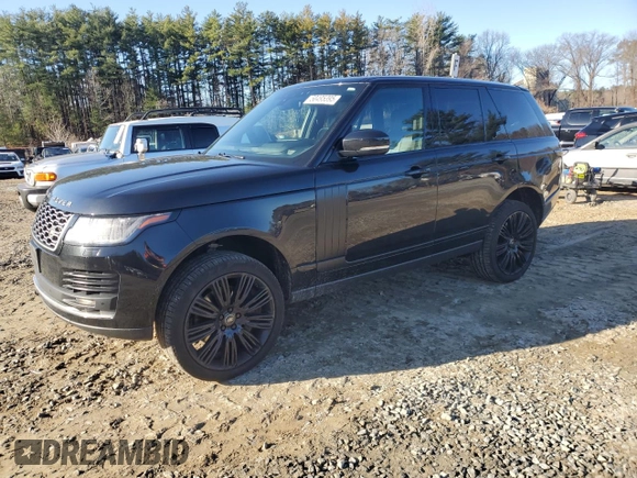 2018 Land Rover Range Rover HSE z VIN SALGS2SVXJA514326, wystawiony jako Copart lot #50495395 z przebiegiem 95 921 mil mil oraz Szkoda całkowita • Salvage title. Historia ofert i sprzedaży dostępna na DreamBid. Obrazek 1.