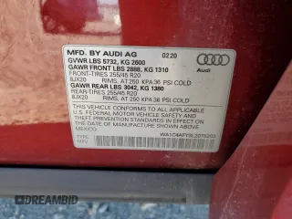 2020 Audi SQ5 Prestige with VIN WA1C4AFY3L2075203, listed as a Copart auction lot 71441424 with 23,682 mi miles and Salvage Title. Bid and sale history available at DreamBid. Image 12.