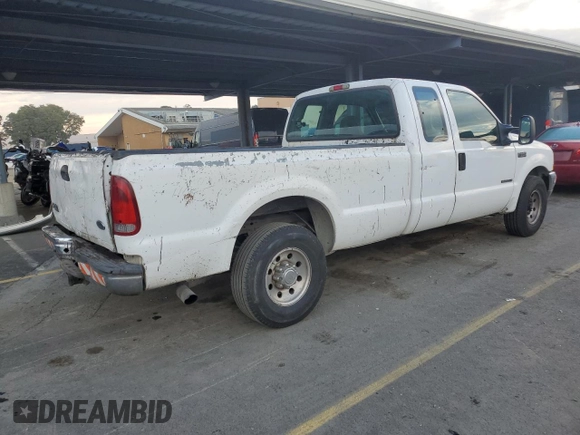 2002 Ford F-250 XL with VIN 1FTNX20F22ED31685, listed as a Copart auction lot 83911384 with 276,778 mi miles and Salvage title. Bid and sale history available at DreamBid. Image 3.