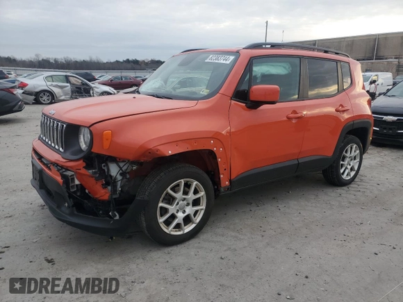 2020 Jeep Renegade Altitude z VIN ZACNJBBB8LPL68483, wystawiony jako Copart lot #82383744 z przebiegiem 111 581 mil mil oraz Szkoda całkowita • Salvage title. Historia ofert i sprzedaży dostępna na DreamBid. Obrazek 1.