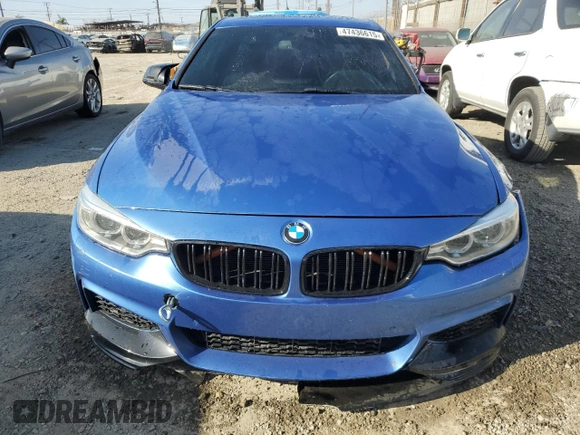 2014 BMW 4 Series 428i with VIN WBA3N7C56EF718698, listed as a Copart auction lot 47436615 with 118,154 mi miles and Salvage title. Bid and sale history available at DreamBid. Image 5.