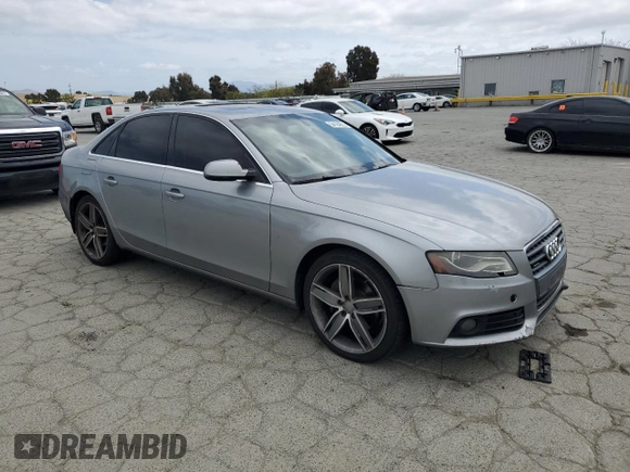 2010 Audi A4 2.0T Premium Plus with VIN WAUFFAFL5AN037496, listed as a Copart auction lot 54104875 with 233,092 mi miles and Clean Title. Bid and sale history available at carsss.com. Image 4.