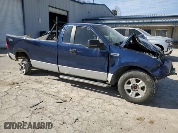 2007 Ford F-150 XL with VIN 1FTRF14V17NA53336, listed as a Copart auction lot 47614095 with Not provided miles and Salvage title. Bid and sale history available at DreamBid. Image 4.