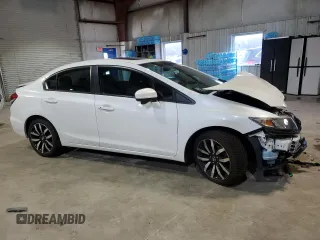 2015 Honda Civic EX-L with VIN 19XFB2F95FE017088, listed as a Copart auction lot 53181705 with 98,353 mi miles and Clean Title. Bid and sale history available at carsss.com. Image 4.