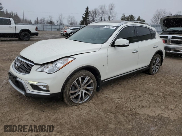 2016 Infiniti QX50 with VIN JN1BJ0RR1GM267791, listed as a Copart auction lot 43334394 with 55,805 mi miles. Bid and sale history available at carsss.com. Image 1.