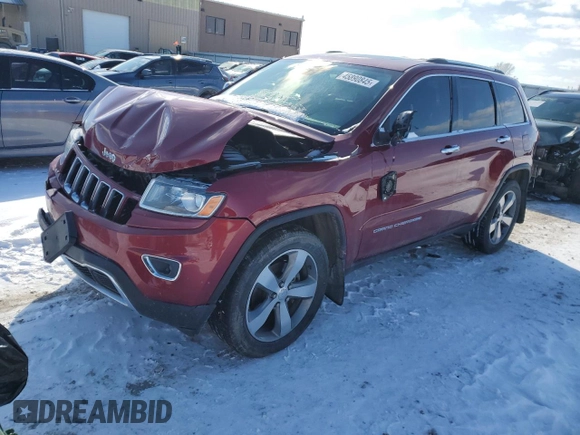 2014 Jeep Grand Cherokee Limited with VIN 1C4RJFBG1EC140971, listed as a Copart auction lot 45890845 with 164,862 mi miles and Salvage Title. Bid and sale history available at carsss.com. Image 1.