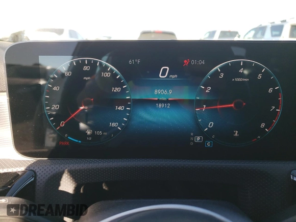 2022 Mercedes-Benz A 220 with VIN W1K3G4EB4NJ356954, listed as a Copart auction lot 88526625 with 18,912 mi miles and Salvage Title. Bid and sale history available at DreamBid. Image 9.