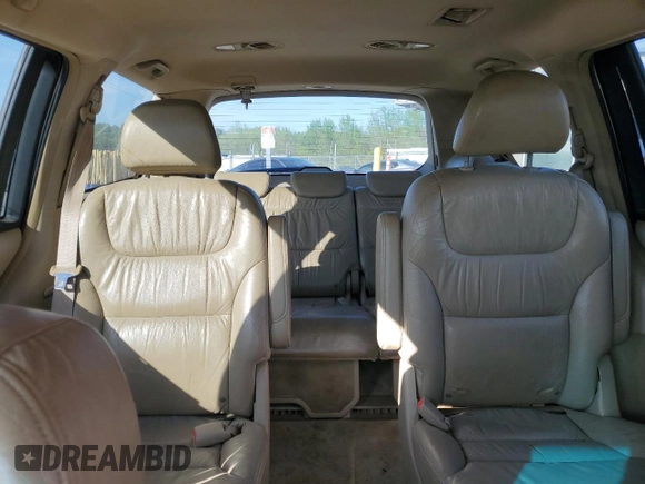 2005 Honda Odyssey EX-L with VIN 5FNRL38785B041017, listed as a Copart auction lot 52191965 with 211,949 mi miles and Salvage Title. Bid and sale history available at carsss.com. Image 10.