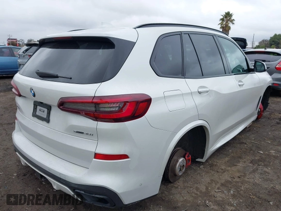 2022 BMW X5 sDrive40i with VIN 5UXCR4C09N9M22050, listed as a IAAI auction lot 41573419 with 33,574 mi miles. Bid and sale history available at carsss.com. Image 4.