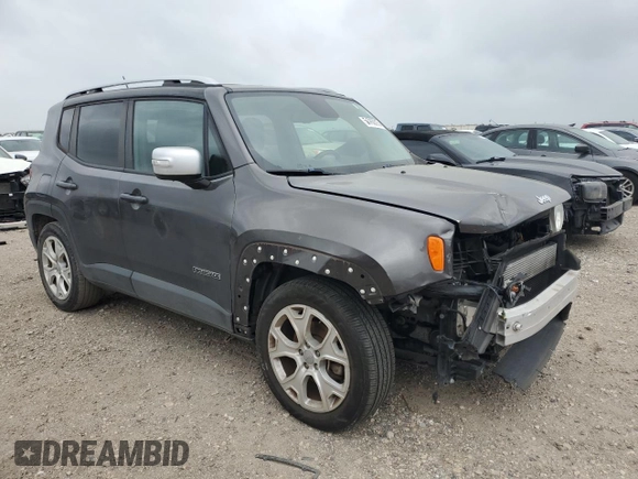 2016 Jeep Renegade Limited z VIN ZACCJADT5GPC52948, wystawiony jako Copart lot #50763015 z przebiegiem 42 824 mil mil oraz Szkoda całkowita • Salvage title. Historia ofert i sprzedaży dostępna na DreamBid. Obrazek 4.
