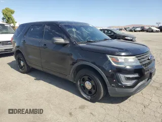 2017 Ford Police Interceptor Utility with VIN 1FM5K8AR5HGA24319, listed as a Copart auction lot 62778735 with 148,311 mi miles and Salvage title. Bid and sale history available at DreamBid. Image 4.