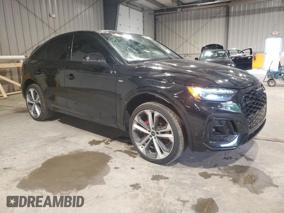 2024 Audi Q5 Sportback S line Prestige with VIN WA16AAFY1R2035846, listed as a Copart auction lot 56561145 with 11,118 mi miles and Salvage title. Bid and sale history available at DreamBid. Image 4.