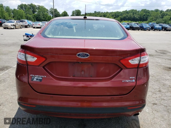 2014 Ford Fusion SE Hybrid with VIN 3FA6P0LU3ER253735, listed as a Copart auction lot 63222635 with 147,470 mi miles and Salvage title. Bid and sale history available at DreamBid. Image 6.