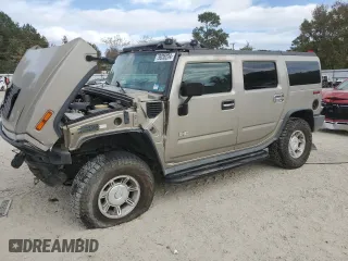 2003 Hummer H2 with VIN 5GRGN23U53H100416, listed as a Copart auction lot 79035224 with 155,546 mi miles and Salvage Title. Bid and sale history available at carsss.com. Image 1.