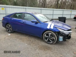 2023 Hyundai Elantra SEL with VIN KMHLS4AG9PU555411, listed as a Copart auction lot 47867865 with 23,460 mi miles and Salvage Title. Bid and sale history available at DreamBid. Image 4.