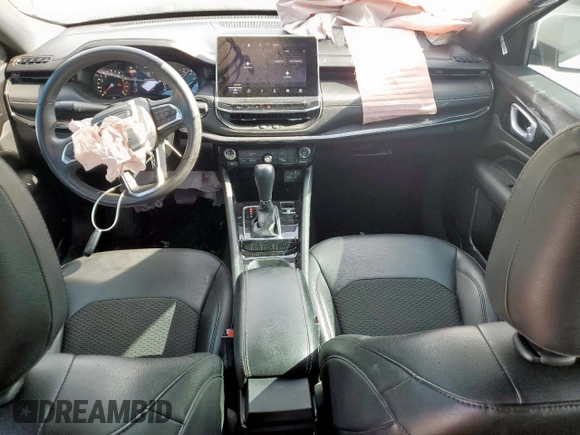 2022 Jeep Compass Latitude with VIN 3C4NJCBB0NT198415, listed as a Copart auction lot 57055305 with 37,797 mi miles and Salvage title. Bid and sale history available at DreamBid. Image 8.