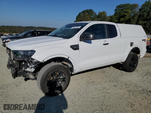2022 Ford Ranger XL with VIN 1FTER1FH5NLD32553, listed as a Copart auction lot 76031904 with 23,644 mi miles and Salvage Title. Bid and sale history available at DreamBid. Image 1.