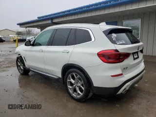 2020 BMW X3 xDrive30i with VIN 5UXTY5C02LLT32702, listed as a Copart auction lot 51238085 with 56,033 mi miles and Salvage Title. Bid and sale history available at DreamBid. Image 2.