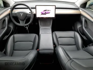 2023 Tesla Model 3 with VIN 5YJ3E1EA7PF598489, listed as a Copart auction lot 53868775 with 29,822 mi miles and Salvage Title. Bid and sale history available at carsss.com. Image 8.
