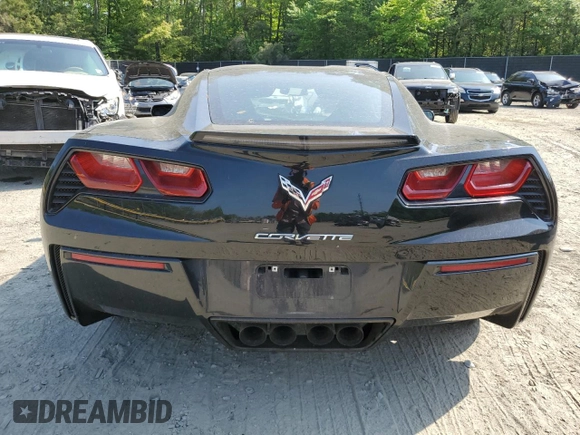 2015 Chevrolet Corvette 1LT with VIN 1G1YB2D71F5108082, listed as a Copart auction lot 53733785 with 67,448 mi miles and Salvage title. Bid and sale history available at DreamBid. Image 6.