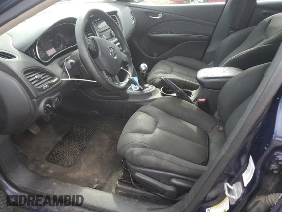 2013 Dodge Dart SE with VIN 1C3CDFAA1DD341843, listed as a Copart auction lot 54896925 with 121,019 mi miles and Salvage Title. Bid and sale history available at DreamBid. Image 7.
