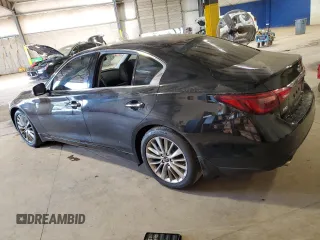 2021 Infiniti Q50 Luxe with VIN JN1EV7BR3MM750246, listed as a Copart auction lot 74994524 with 75,033 mi miles and Salvage Title. Bid and sale history available at carsss.com. Image 2.