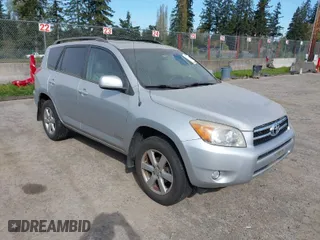 2008 Toyota RAV4 Ltd with VIN JTMBD31V385187211, listed as a IAAI auction lot 42047533 with 168,578 mi miles. Bid and sale history available at carsss.com. Image 1.