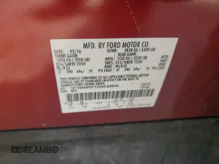 2016 Ford Explorer Sport with VIN 1FM5K8GT1GGC25930, listed as a Copart auction lot 54851565 with 125,691 mi miles and Non Repairable. Bid and sale history available at carsss.com. Image 12.