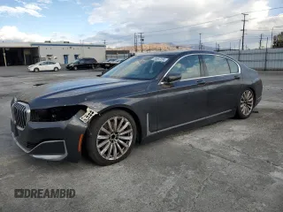 2022 BMW 7 Series 740i with VIN WBA7T2C02NCG97528, listed as a Copart auction lot 80687204 with 28,387 mi miles and Salvage title. Bid and sale history available at DreamBid. Image 1.