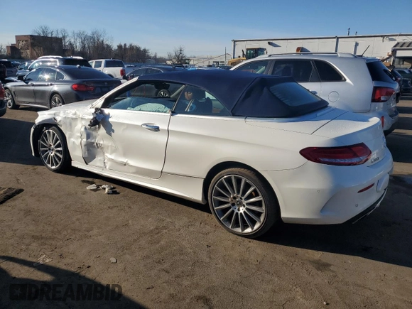 2018 Mercedes-Benz C 300 with VIN WDDWK4KB0JF622077, listed as a Copart auction lot 38075154 with 58,696 mi miles and Salvage title. Bid and sale history available at DreamBid. Image 2.