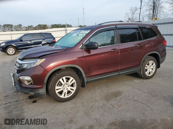2016 Honda Pilot LX with VIN 5FNYF6H15GB065438, listed as a Copart auction lot 49120275 with 181,012 mi miles and Salvage Title. Bid and sale history available at carsss.com. Image 1.