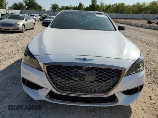 2018 Genesis G80 3.3T Sport with VIN KMHGN4JB0JU233583, listed as a Copart auction lot 73853964 with 55,690 mi miles and Salvage Title. Bid and sale history available at carsss.com. Image 5.