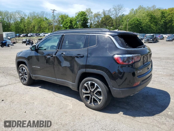 2023 Jeep Compass (RED) Edition with VIN 3C4NJDCN9PT562557, listed as a Copart auction lot 56187915 with 15,637 mi miles and Salvage title. Bid and sale history available at DreamBid. Image 2.