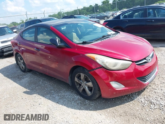 2012 Hyundai Elantra GLS with VIN KMHDH4AE8CU440312, listed as a IAAI auction lot 42726530 with 183,478 mi miles and . Bid and sale history available at DreamBid. Image 1.
