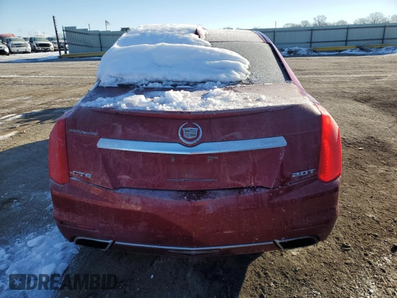 2014 Cadillac CTS Luxury RWD with VIN 1G6AR5SX0E0156163, listed as a Copart auction lot 88473785 with 95,042 mi miles and Salvage Title. Bid and sale history available at carsss.com. Image 6.