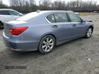 2014 Acura RLX with VIN JH4KC1F31EC002626, listed as a Copart auction lot 43201315 with 180,901 mi miles and Salvage Title. Bid and sale history available at carsss.com. Image 3.
