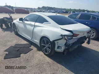 2018 Infiniti Q60 Sport with VIN JN1EV7EKXJM343325, listed as a IAAI auction lot 42364745 with 55,542 mi miles and . Bid and sale history available at DreamBid. Image 3.