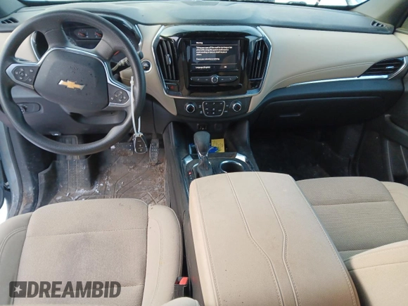 2023 Chevrolet Traverse LS with VIN 1GNEVFKW1PJ201929, listed as a Copart auction lot 42561545 with 56,165 mi miles and Salvage Title. Bid and sale history available at carsss.com. Image 8.