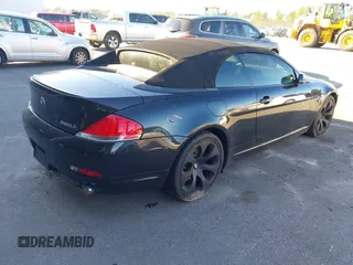 2007 BMW 6 Series 650i with VIN WBAEK13507CN84354, listed as a IAAI auction lot 41604376 with 97,956 mi miles. Bid and sale history available at carsss.com. Image 4.