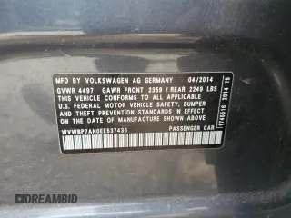 2014 Volkswagen CC Sport with VIN WVWBP7AN0EE537436, listed as a Copart auction lot 49926955 with 152,458 mi miles and Clean Title. Bid and sale history available at carsss.com. Image 13.