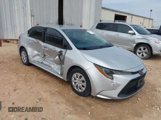 2020 Toyota Corolla L with VIN 5YFDPRAE3LP004632, listed as a IAAI auction lot 41741124 with 46,887 mi miles. Bid and sale history available at carsss.com. Image 1.