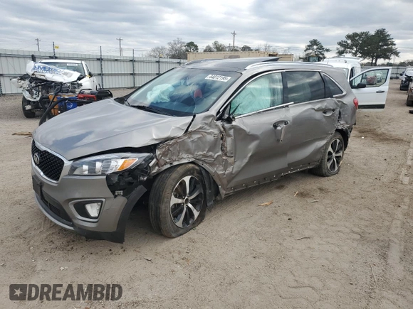 2017 Kia Sorento EX with VIN 5XYPH4A56HG222976, listed as a Copart auction lot 44012195 with 141,932 mi miles and Salvage title. Bid and sale history available at DreamBid. Image 1.