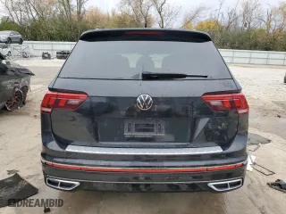 2022 Volkswagen Tiguan SEL R-Line with VIN 3VV4B7AX7NM057298, listed as a Copart auction lot 76698324 with 44,913 mi miles and Salvage Title. Bid and sale history available at carsss.com. Image 6.