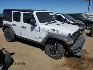 2023 Jeep Wrangler с VIN 1C4JJXN65PW651137, выставлен на аукционе Copart как лот 56337465 с пробегом 22 349 миль миль и Списание • Salvage title. История ставок и продаж доступна на DreamBid. Изображение 4.