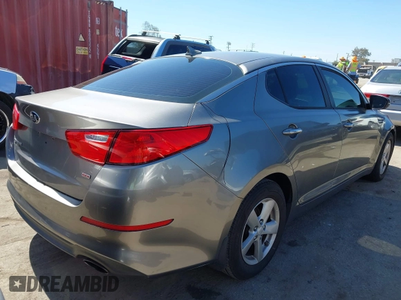 2014 Kia Optima LX with VIN 5XXGM4A74EG281912, listed as a IAAI auction lot 42691129 with 160,875 mi miles and . Bid and sale history available at DreamBid. Image 4.
