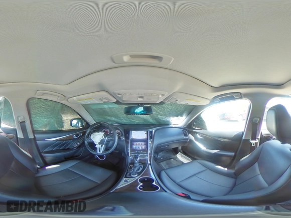 2018 Infiniti Q50 2.0t LUXE with VIN JN1CV7AR5JM280094, listed as a Copart auction lot 55852444 with 41,796 mi miles and Salvage Title. Bid and sale history available at carsss.com. Image 12.