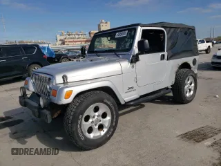 2006 Jeep Wrangler Unlimited LWB with VIN 1J4FA44S76P717421, listed as a Copart auction lot 48050585 with 44,137 mi miles and Salvage Title. Bid and sale history available at carsss.com. Image 1.