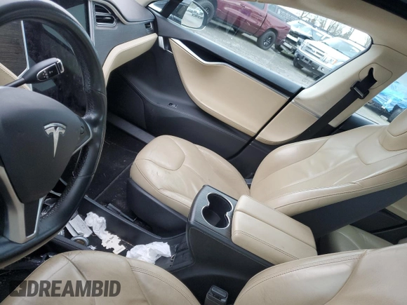 2014 Tesla Model S 60 with VIN 5YJSA1H18EFP45810, listed as a Copart auction lot 86313244 with Not Provided miles and Salvage Title. Bid and sale history available at DreamBid. Image 8.