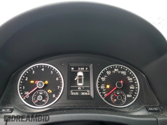 2016 Volkswagen Tiguan R-Line with VIN WVGBV7AX1GW543312, listed as a Copart auction lot 86631444 with 78,335 mi miles and Salvage Title. Bid and sale history available at DreamBid. Image 9.